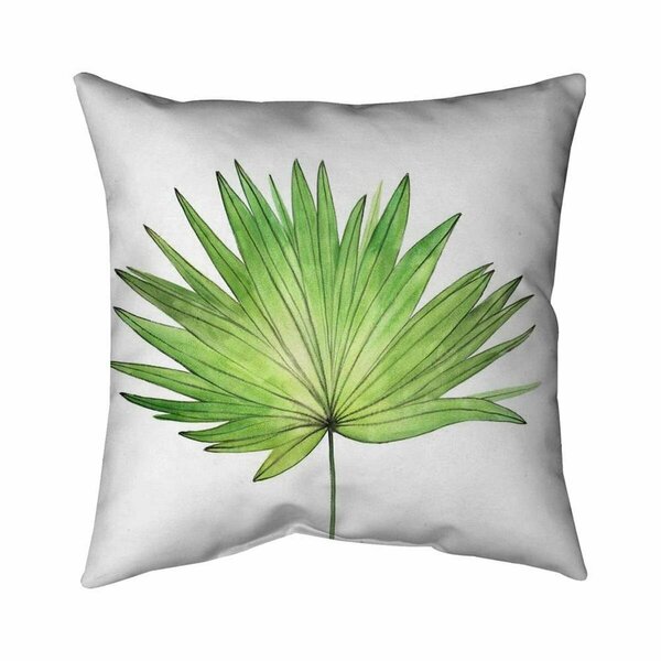 Fondo 20 x 20 in. Petticoat Palm-Double Sided Print Indoor Pillow FO2791692
